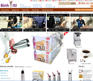 Bình ISI - bình xịt kem tươi của Áo